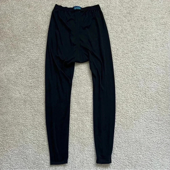 Patagonia Capilene Mid weight Baselayer Leggings Pants Men Sz Medium Black Snow, - Picture 2 of 16
